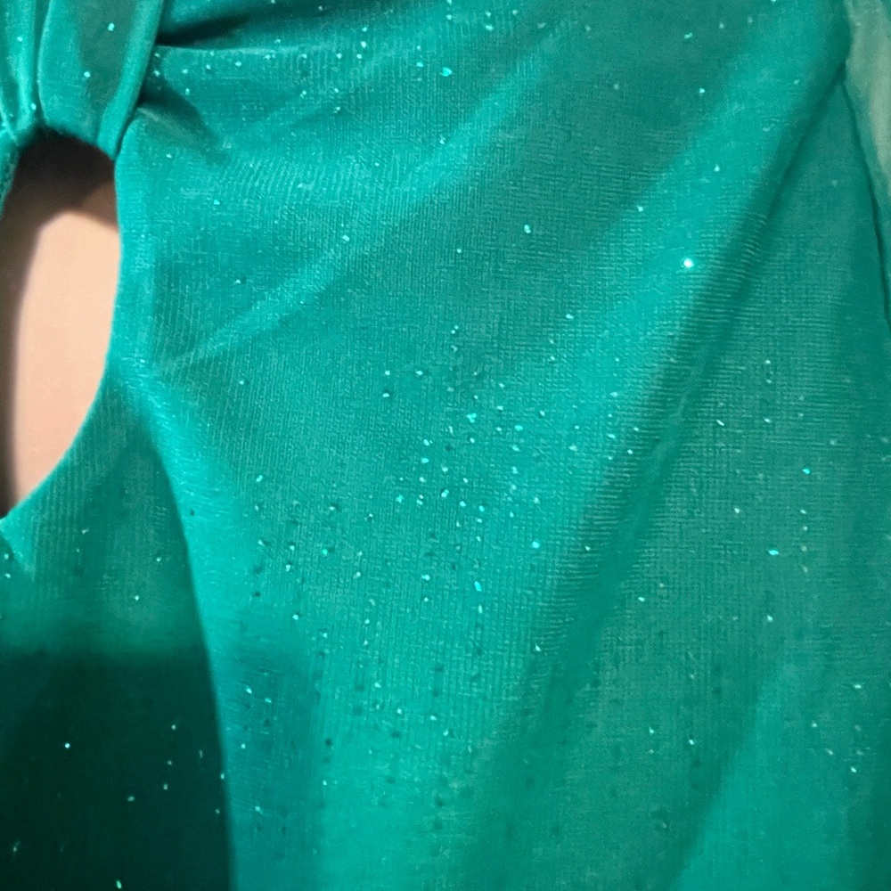 Sara Michelle Blouse Women’s Green Ombré Top‎ size X-Large - Picture 9 of 12